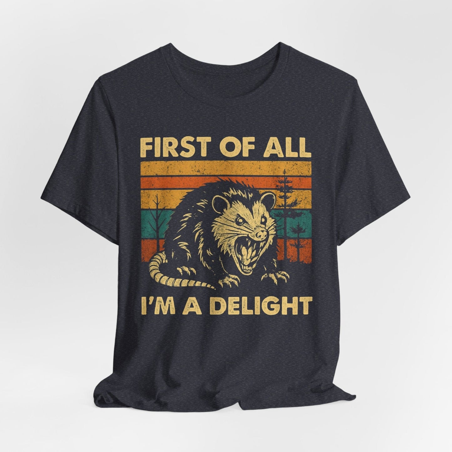 First of All I’m a Delight – Vintage Opossum Graphic Tee