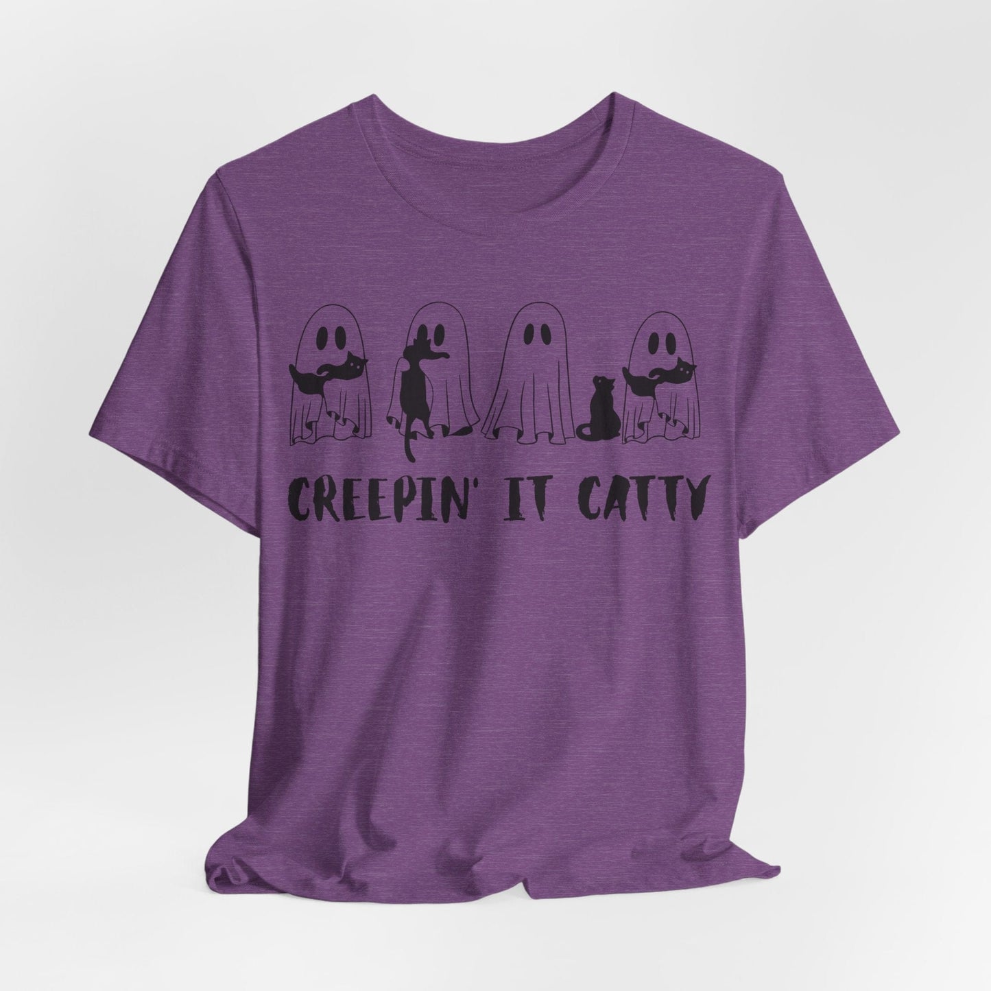 Creepin’ It Catty Shirt – Cute Ghost Cat Halloween Tee