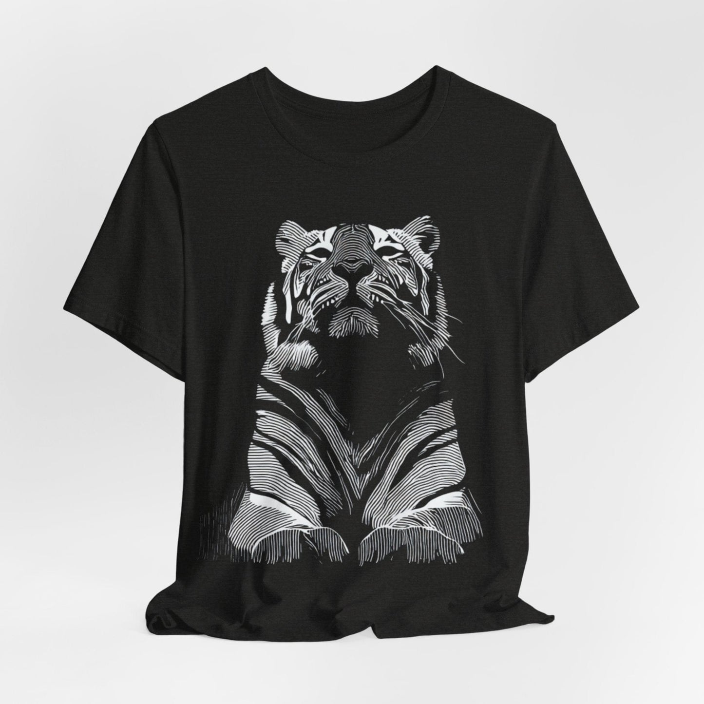Tiger Line Art T-Shirt
