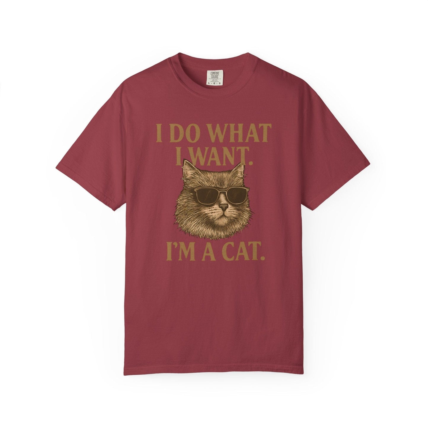 Cool Cat Attitude T-Shirt – “I Do What I Want, I’m a Cat”