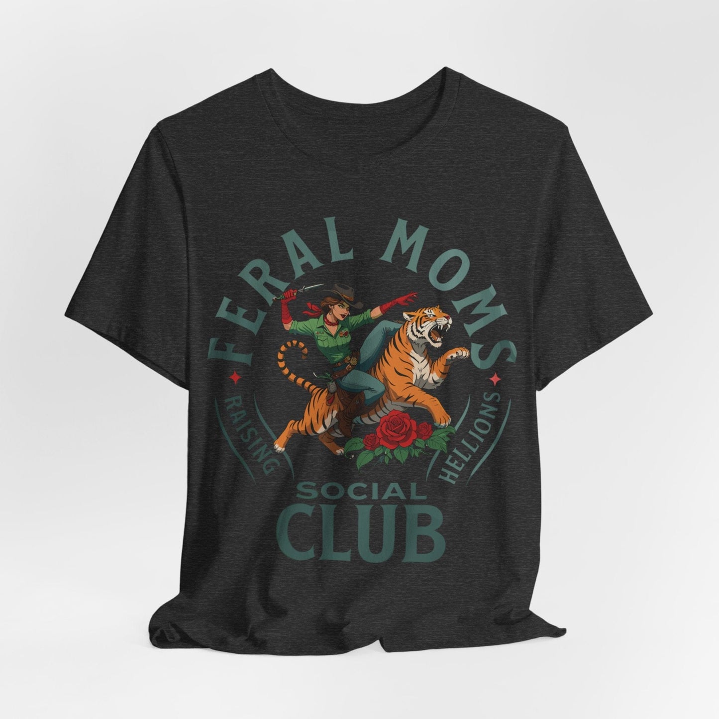 Feral Moms Social Club – Raising Hellions T-Shirt Design