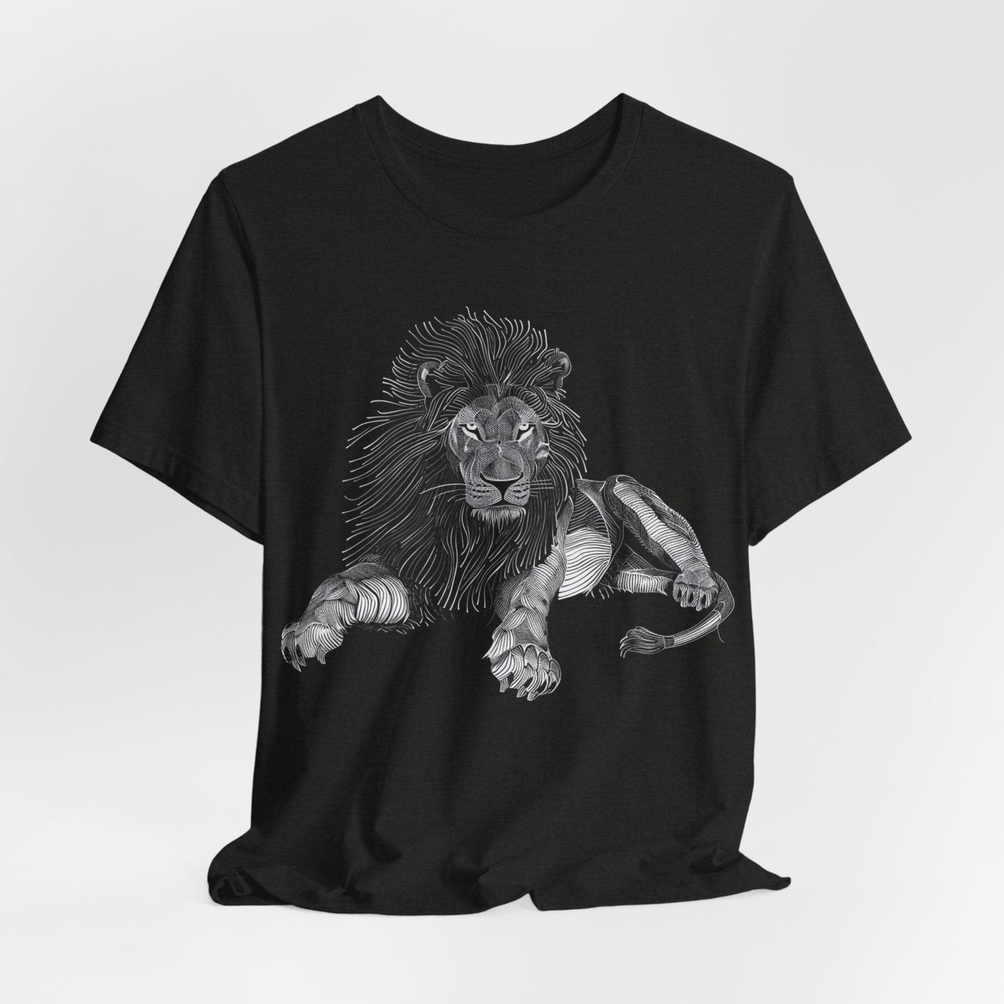 Lion Line Art T-Shirt
