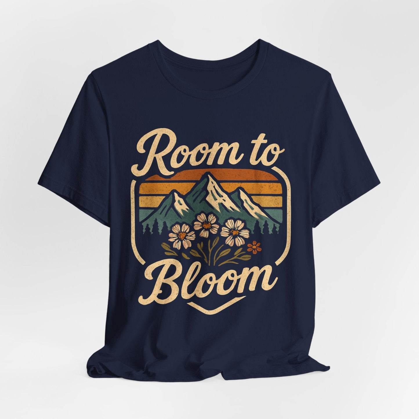 Room to Bloom – Retro 70s Mountain & Wildflower tee
