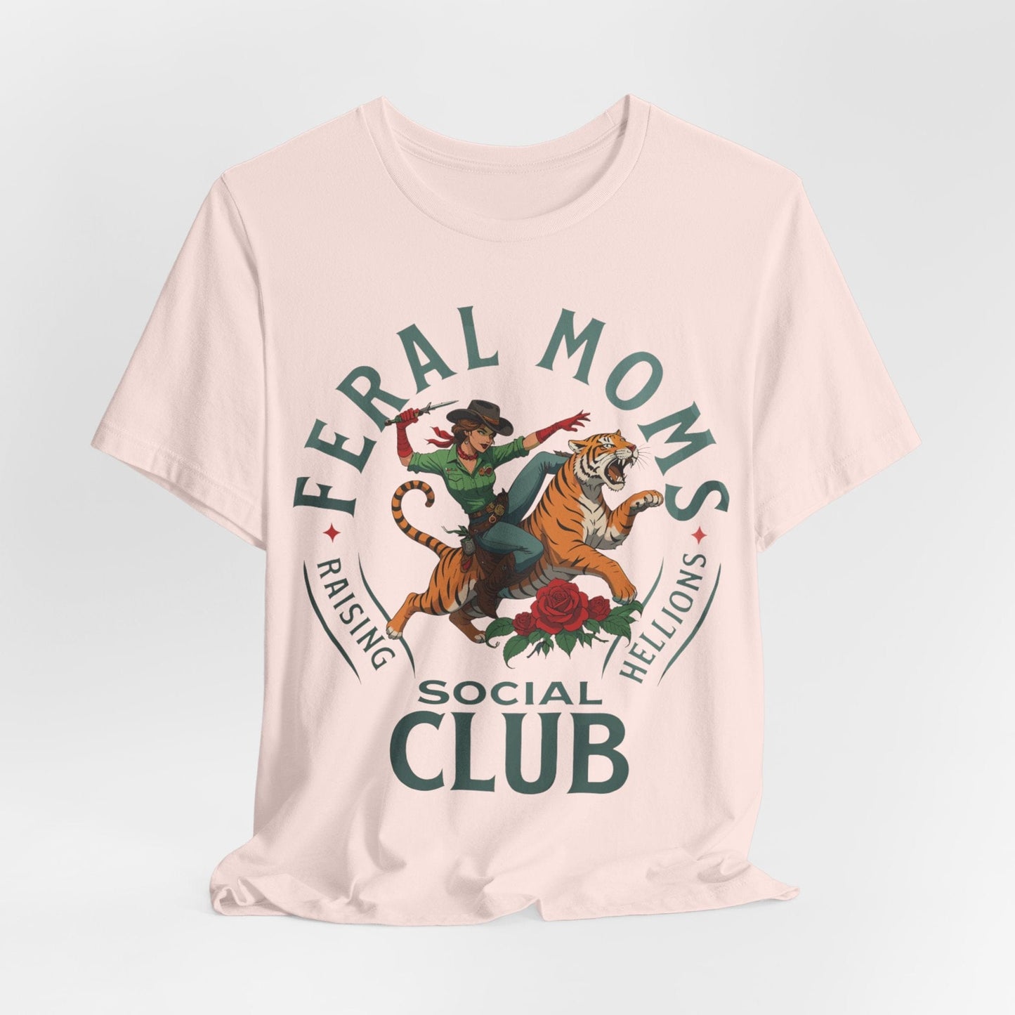 Feral Moms Social Club – Raising Hellions T-Shirt Design