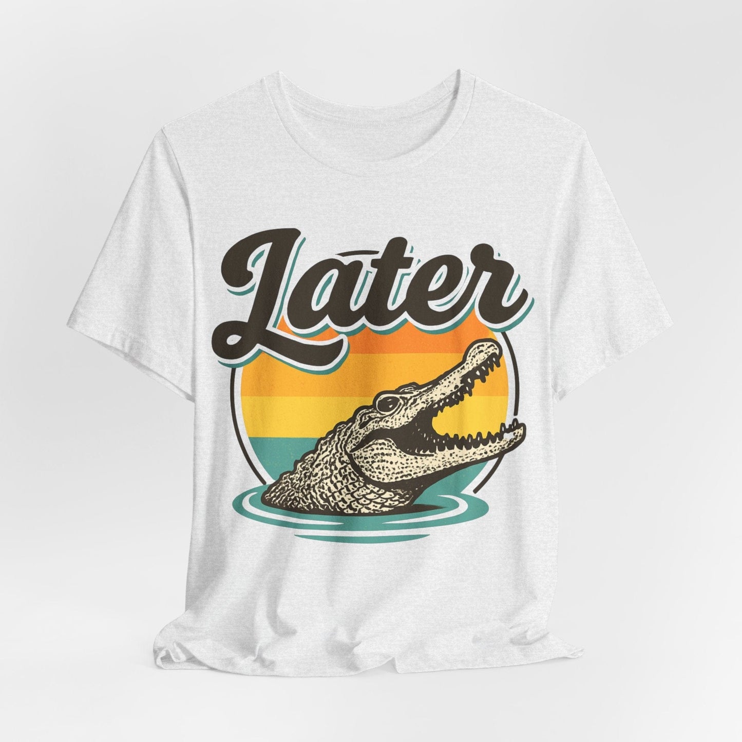 Later Alligator – Retro Sunset Graphic Tee