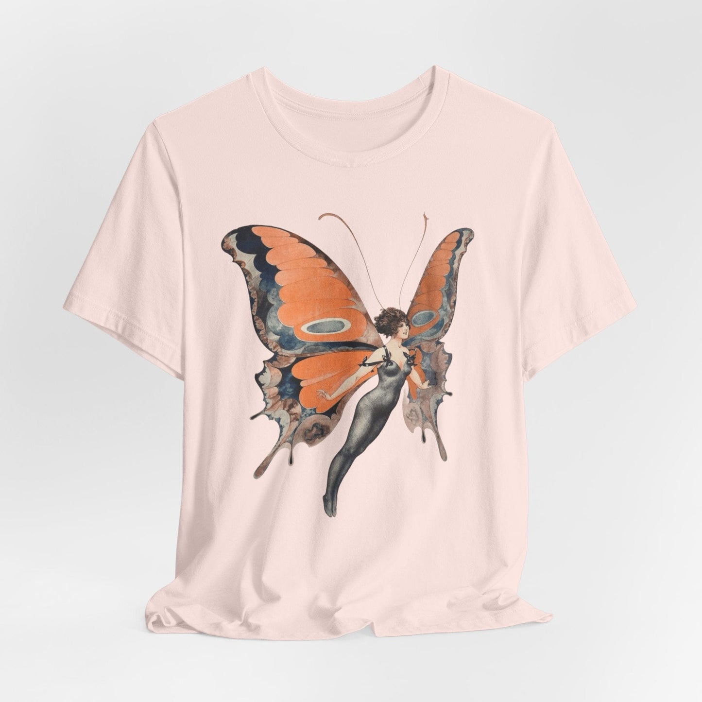 Art Nouveau Butterfly Woman – Vintage Fairy Aesthetic PNG