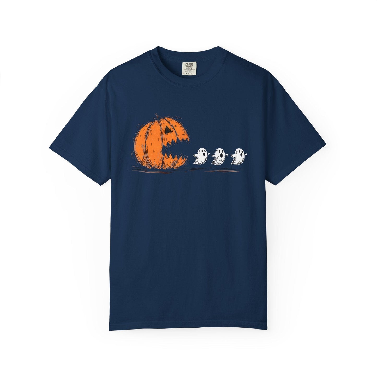 Pumpkin Pacman Halloween Shirt – Cute Ghost Chase Tee