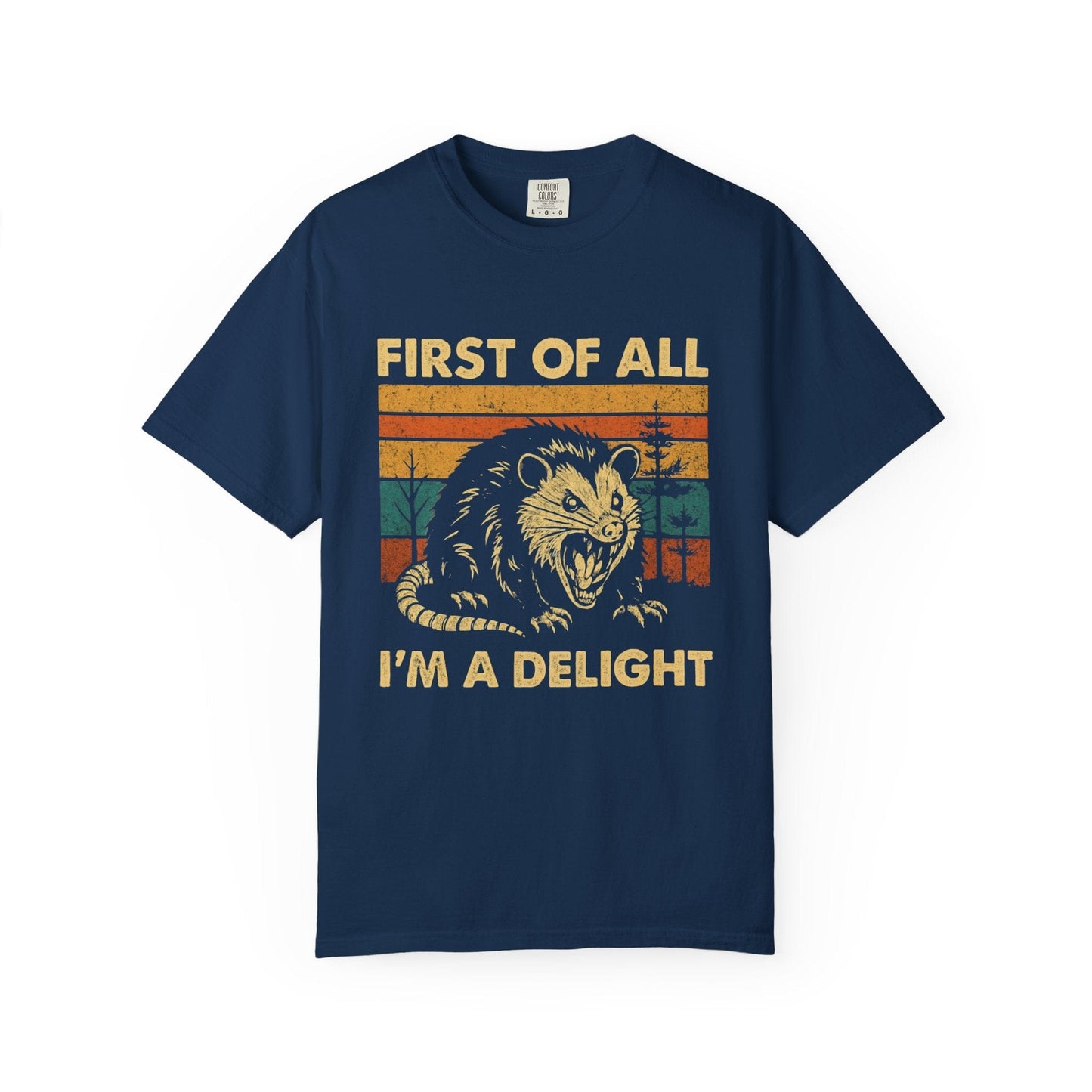 First of All I’m a Delight – Vintage Opossum Graphic Tee