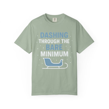 Dashing Through the Bare Minimum – Low-Effort Holiday Comfort Colors Tee