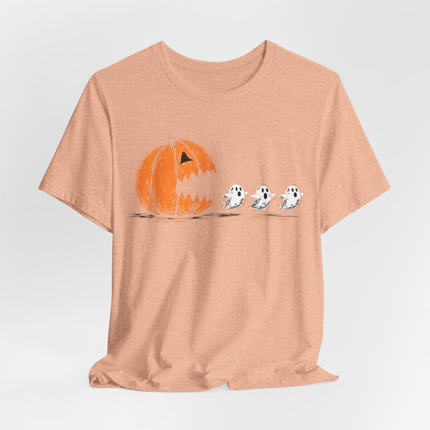 Pumpkin Pacman Halloween Shirt – Cute Ghost Chase Tee