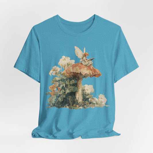 Mushroom Fairy Reading Tee