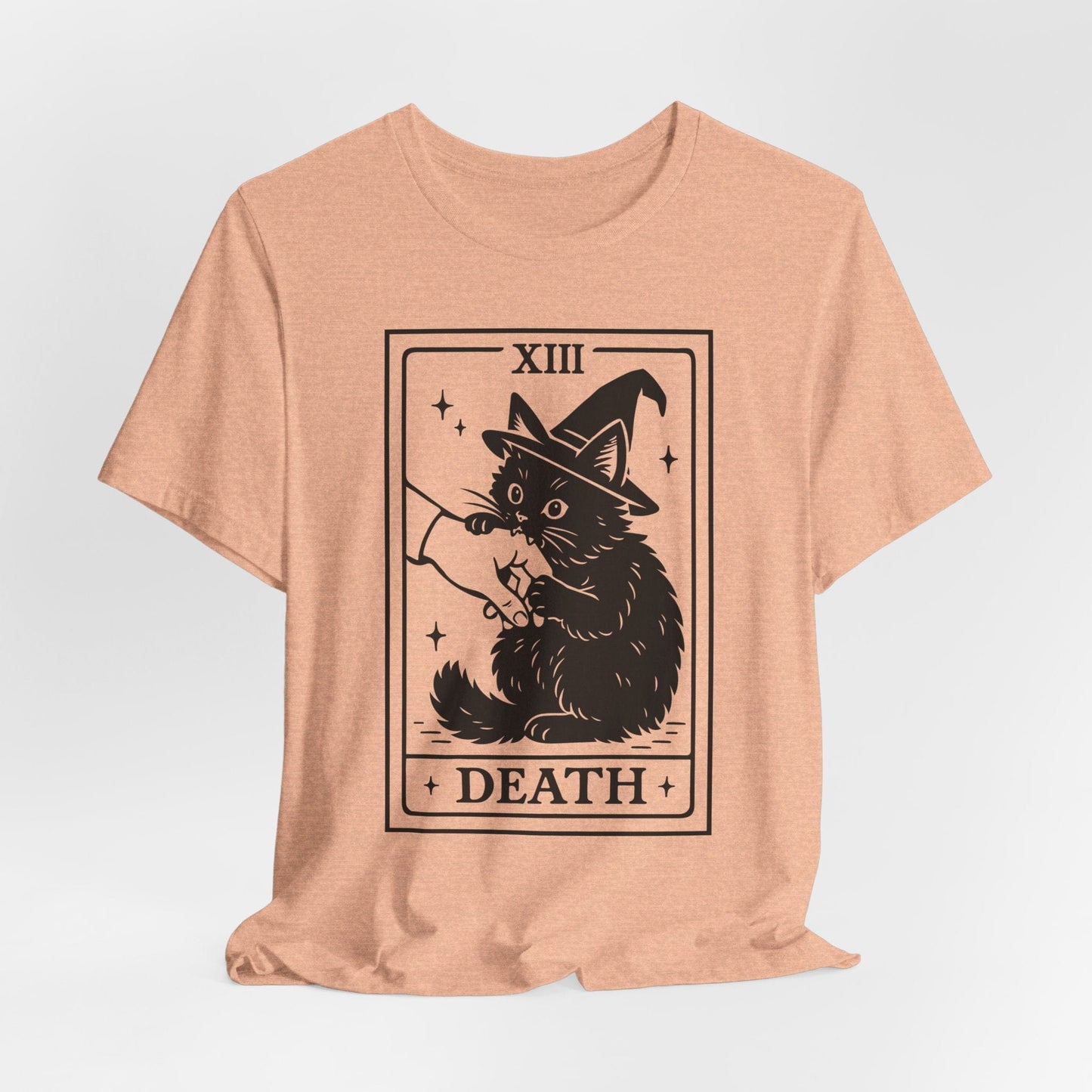 Witch Cat Tarot Shirt – Mystical Halloween Black Cat Tee