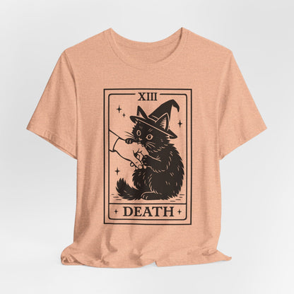 Witch Cat Tarot Shirt – Mystical Halloween Black Cat Tee