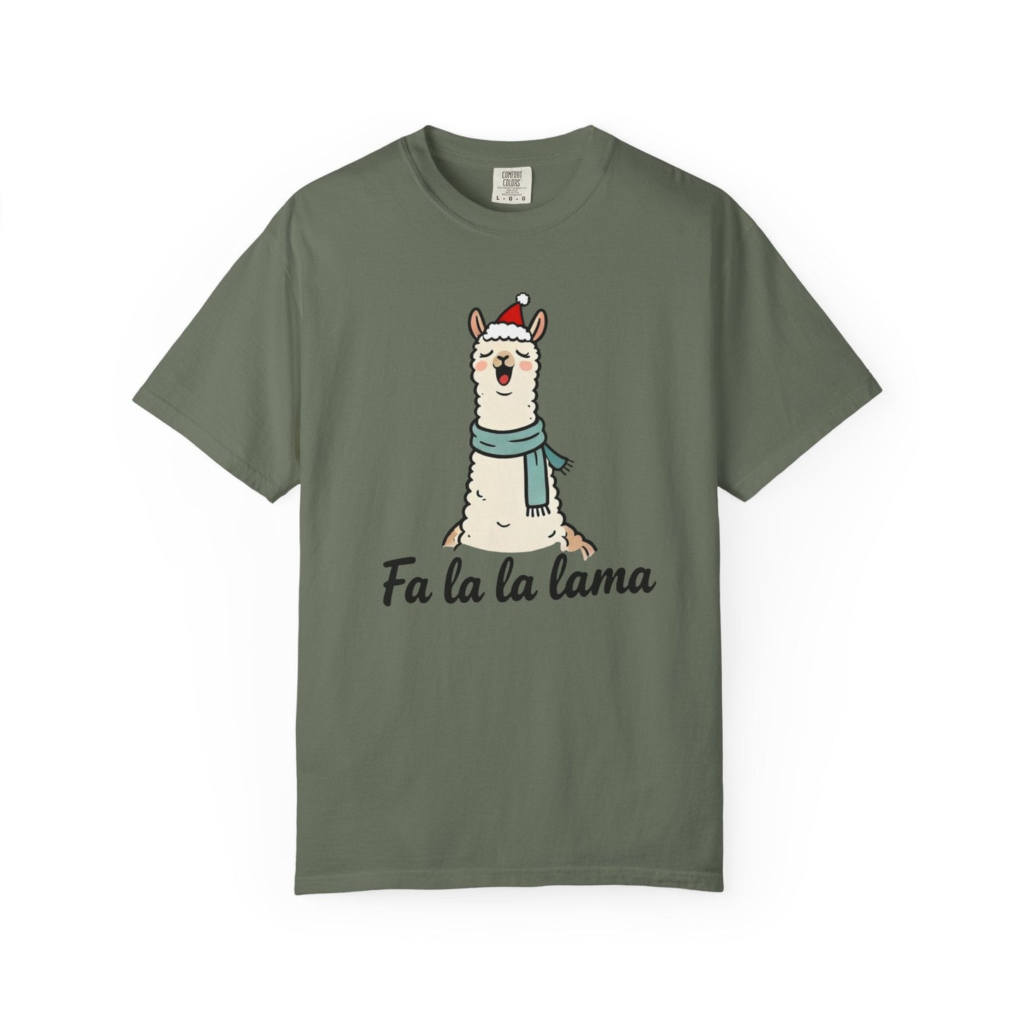 Fa La La Llama – Funny Holiday Comfort Colors Tee