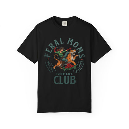 Feral Moms Social Club – Raising Hellions T-Shirt Design