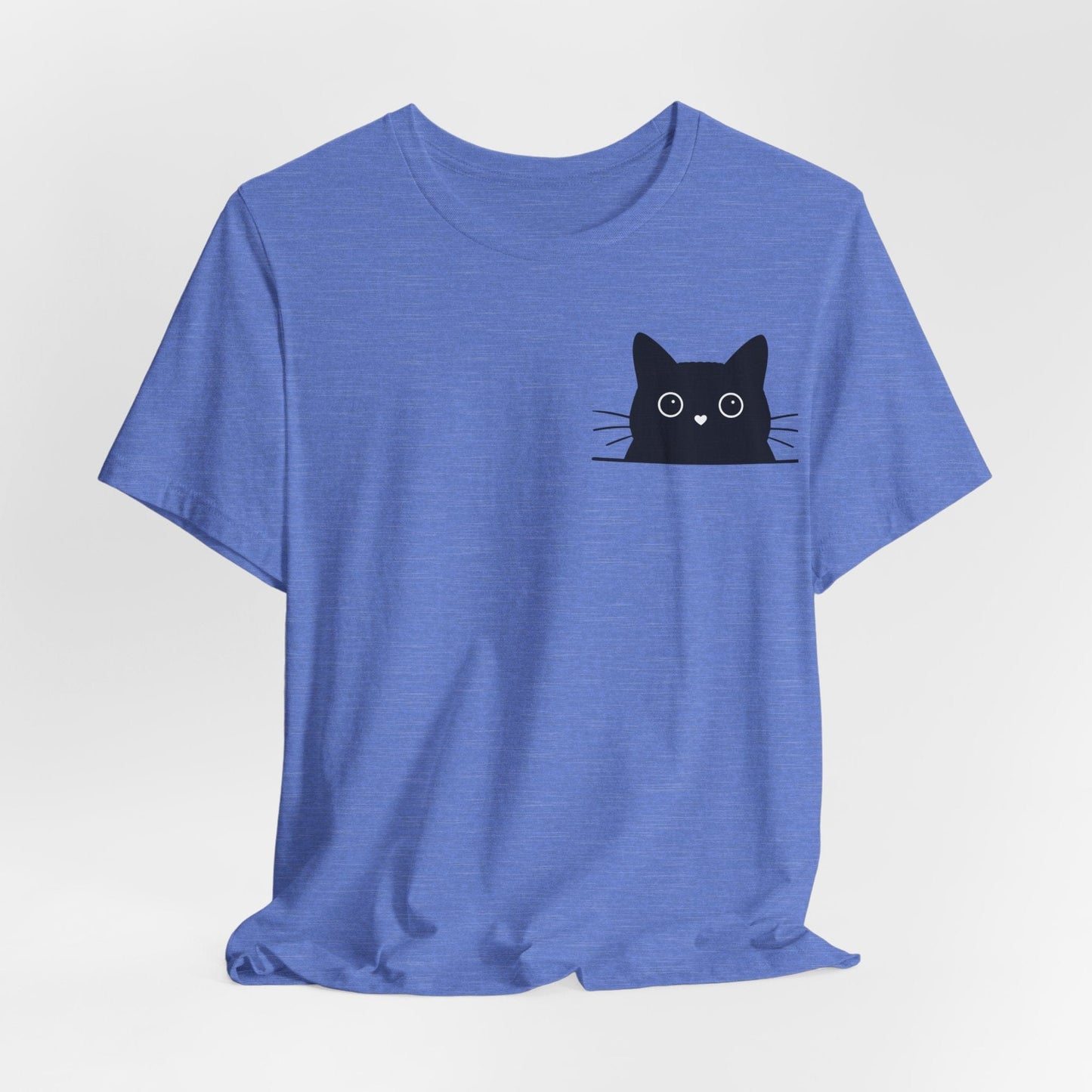 Peekaboo Cat – Cute Black Cat Pocket Tee