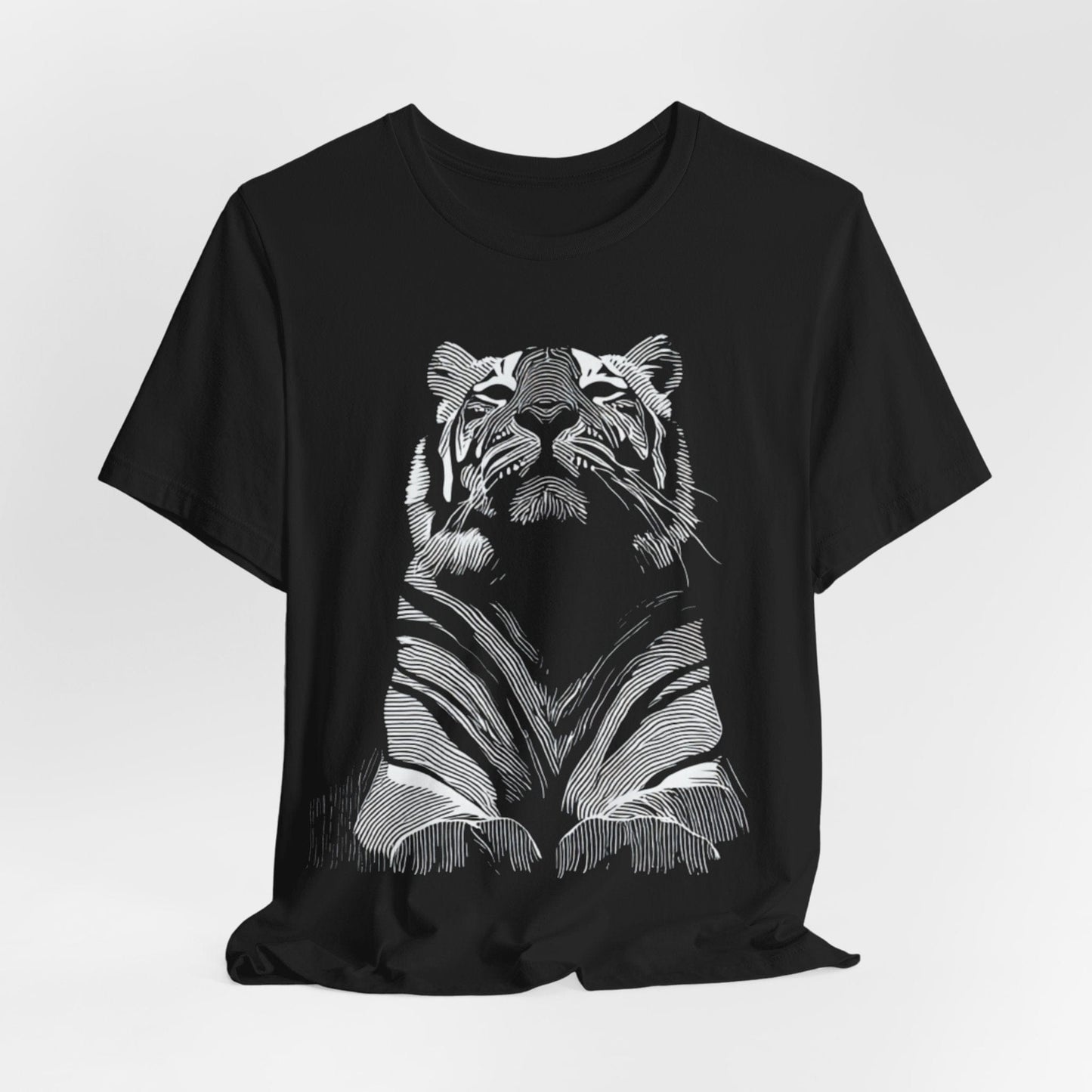 Tiger Line Art T-Shirt