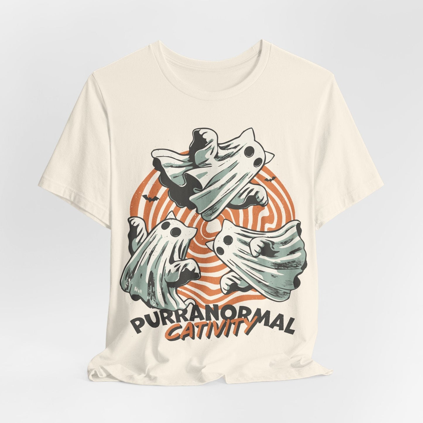 Purranormal Cativity Shirt – Funny Ghost Cat Halloween Tee