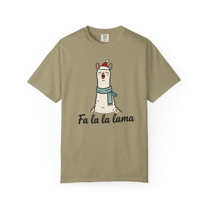 Fa La La Llama – Funny Holiday Comfort Colors Tee