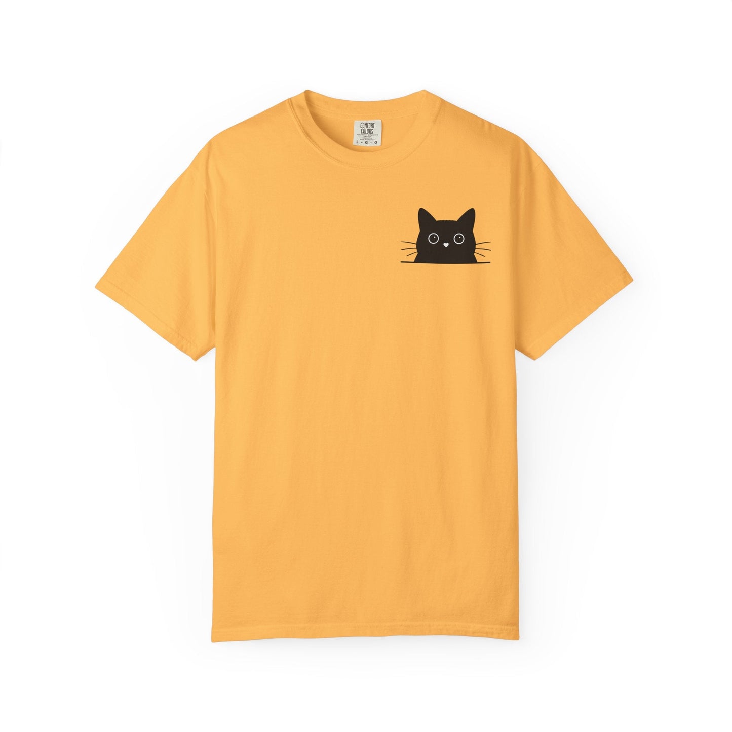 Peekaboo Cat – Cute Black Cat Pocket Tee