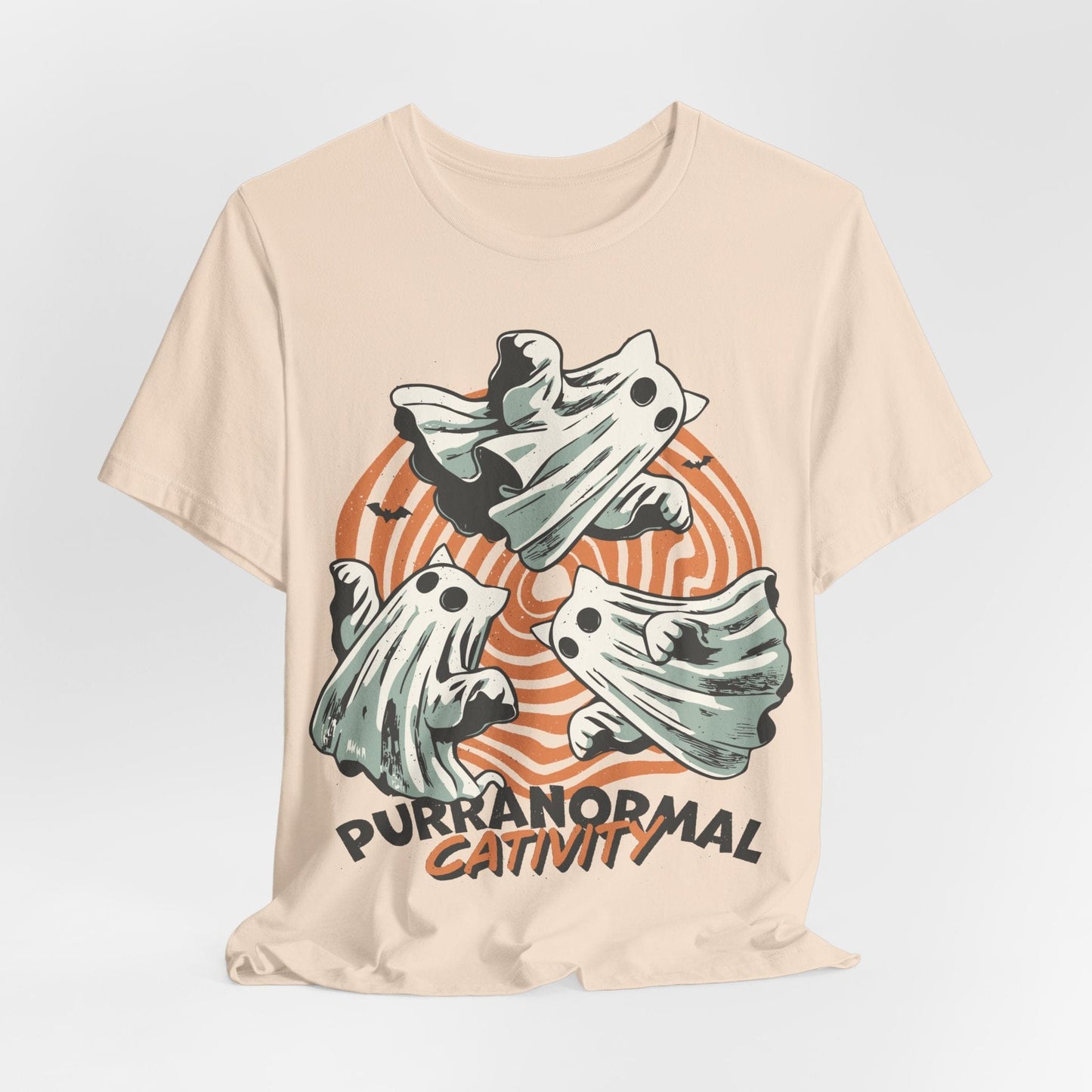 Purranormal Cativity Shirt – Funny Ghost Cat Halloween Tee