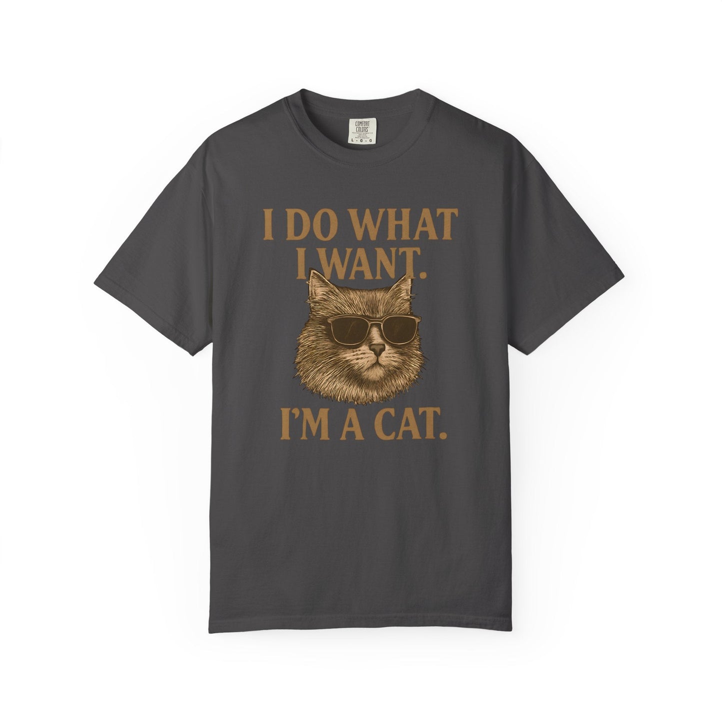 Cool Cat Attitude T-Shirt – “I Do What I Want, I’m a Cat”