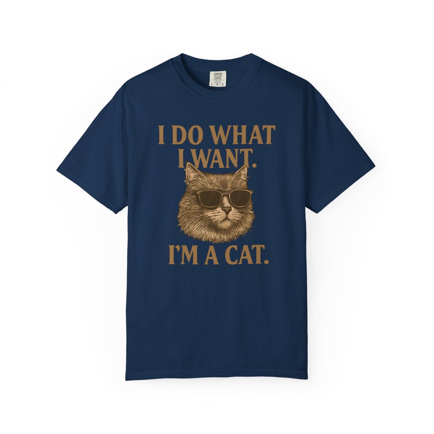 Cool Cat Attitude T-Shirt – “I Do What I Want, I’m a Cat”