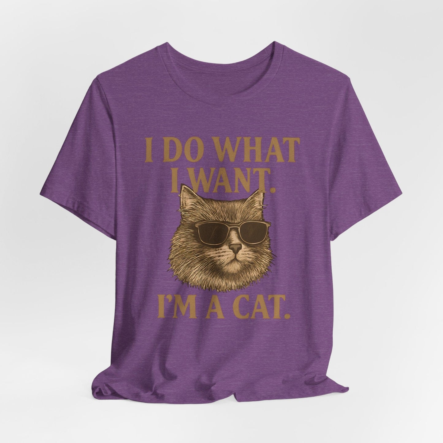 Cool Cat Attitude T-Shirt – “I Do What I Want, I’m a Cat”