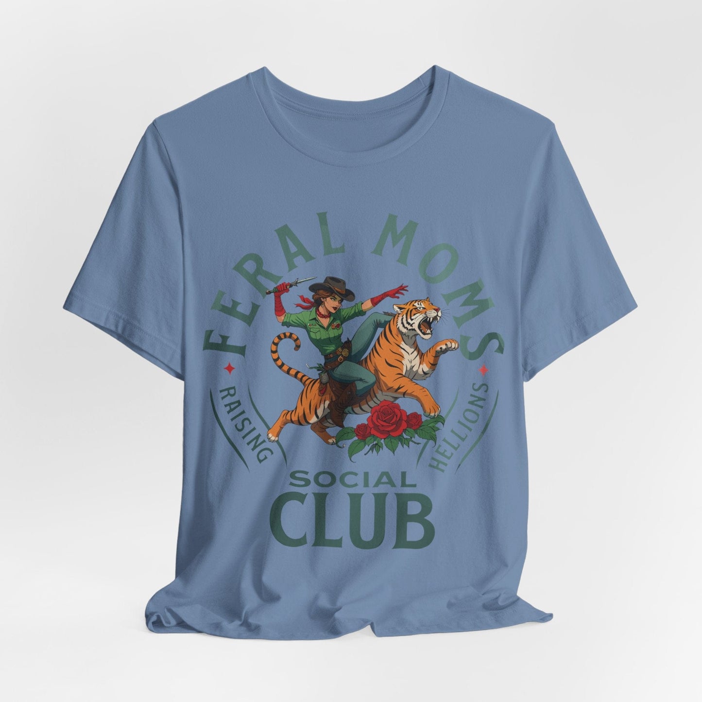 Feral Moms Social Club – Raising Hellions T-Shirt Design