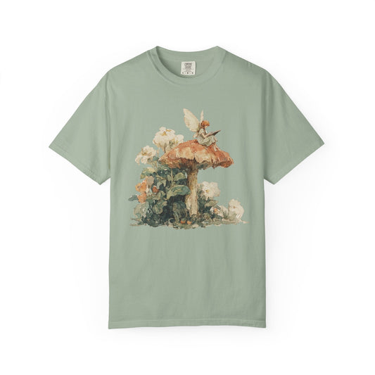 Mushroom Fairy Reading Tee