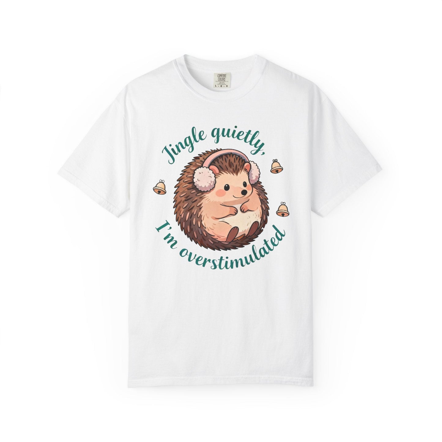 Jingle Quietly, I’m Overstimulated – Introvert Holiday Comfort Colors Tee