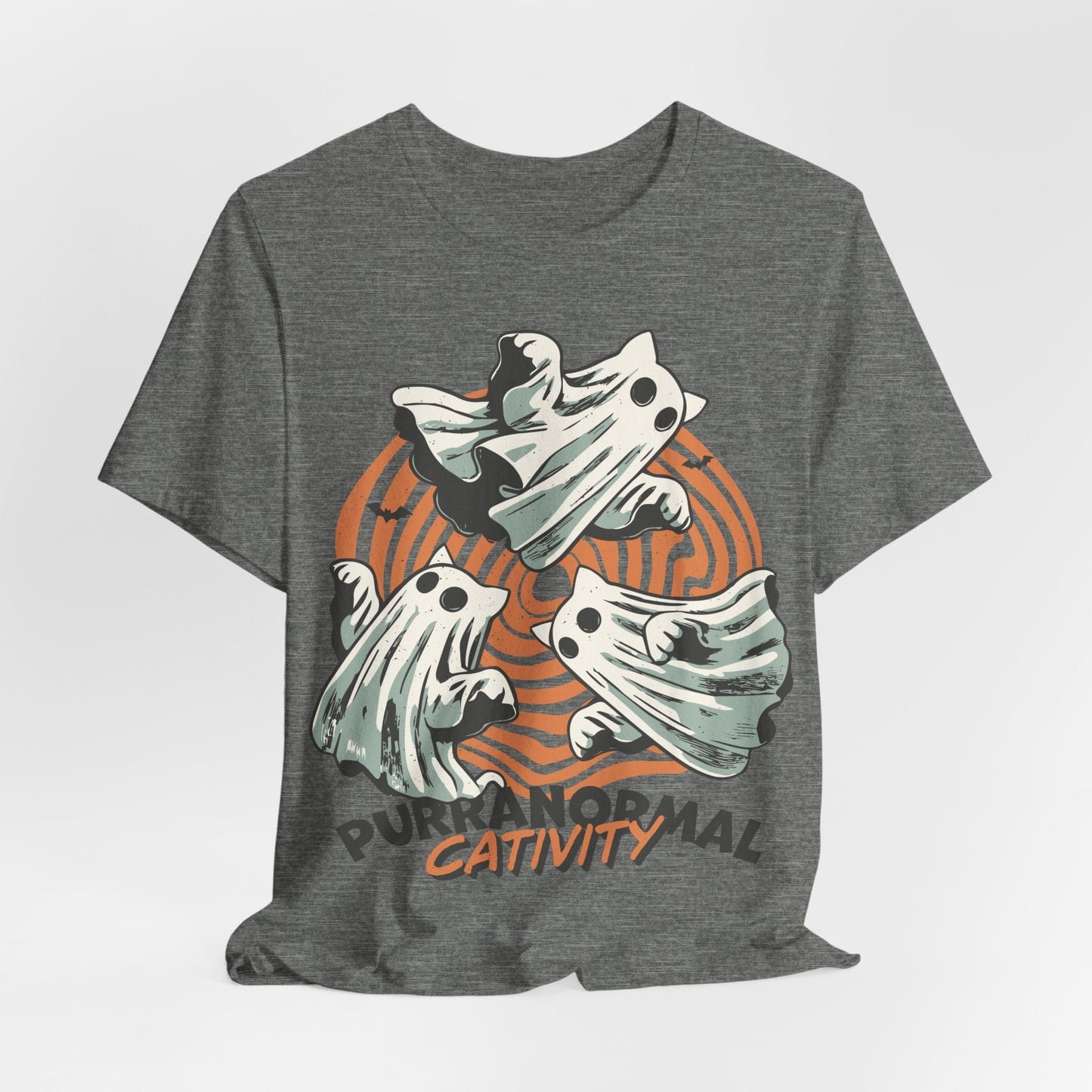 Purranormal Cativity Shirt – Funny Ghost Cat Halloween Tee