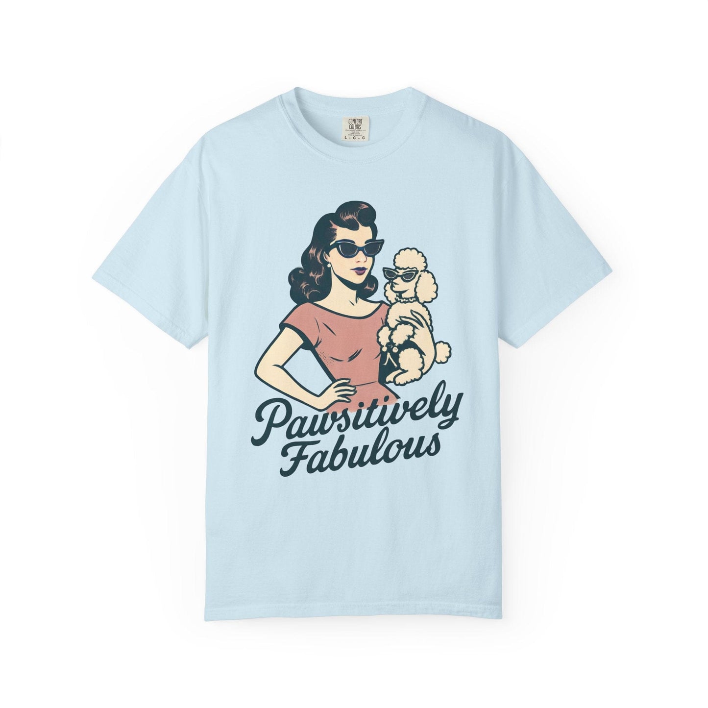 Pawsitively Fabulous Retro Poodle Tee