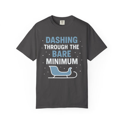 Dashing Through the Bare Minimum – Low-Effort Holiday Comfort Colors Tee