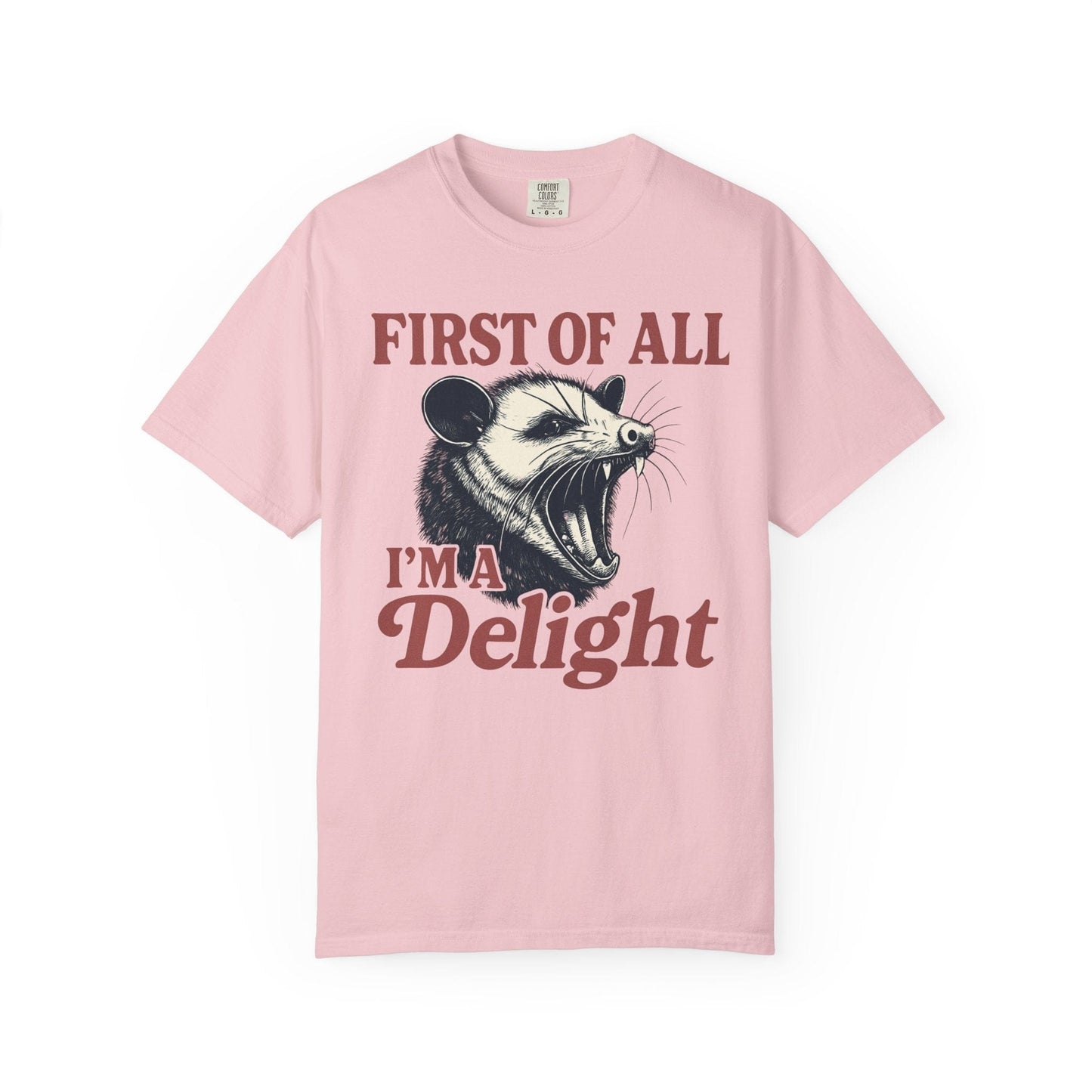 First of All I’m a Delight – Bold Roaring Opossum Tee