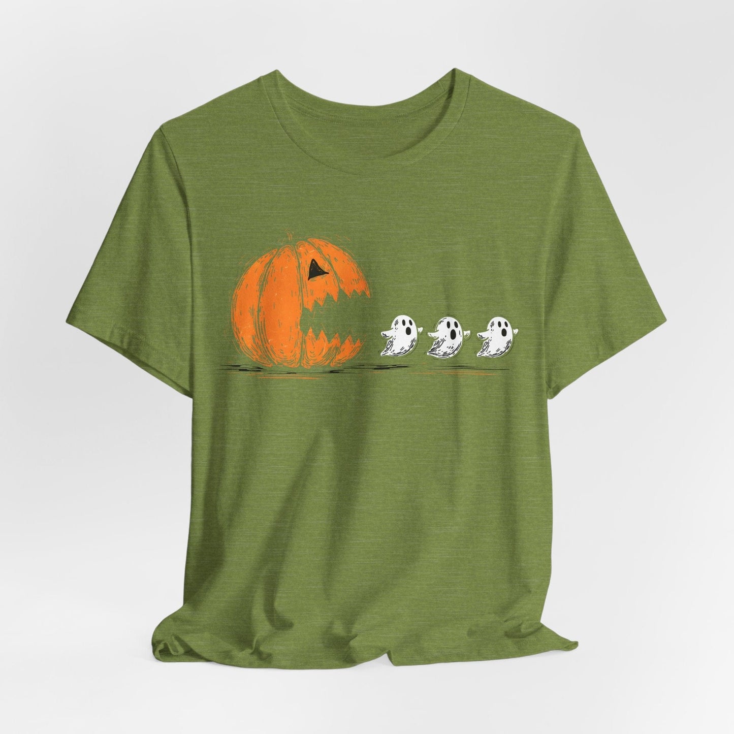 Pumpkin Pacman Halloween Shirt – Cute Ghost Chase Tee