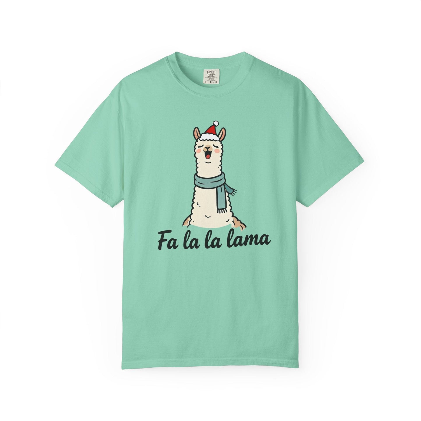 Fa La La Llama – Funny Holiday Comfort Colors Tee