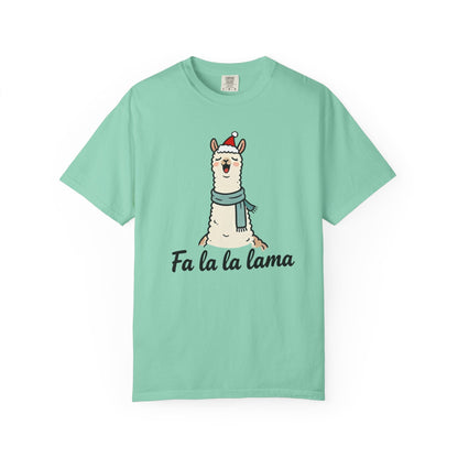 Fa La La Llama – Funny Holiday Comfort Colors Tee