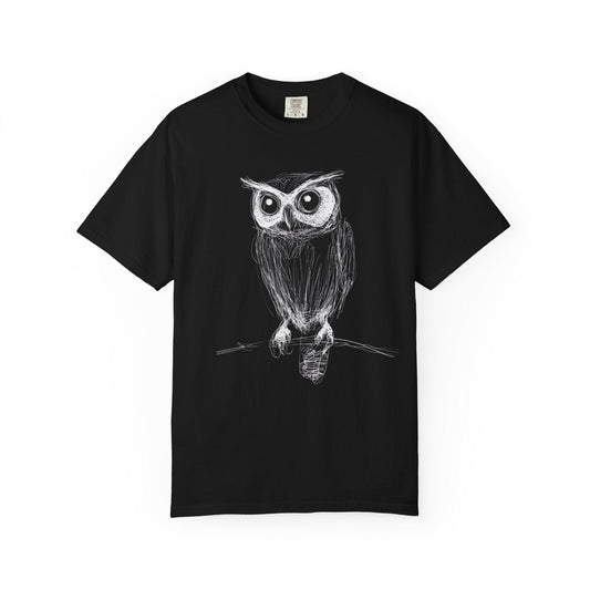 Line Art Owl T-Shirt