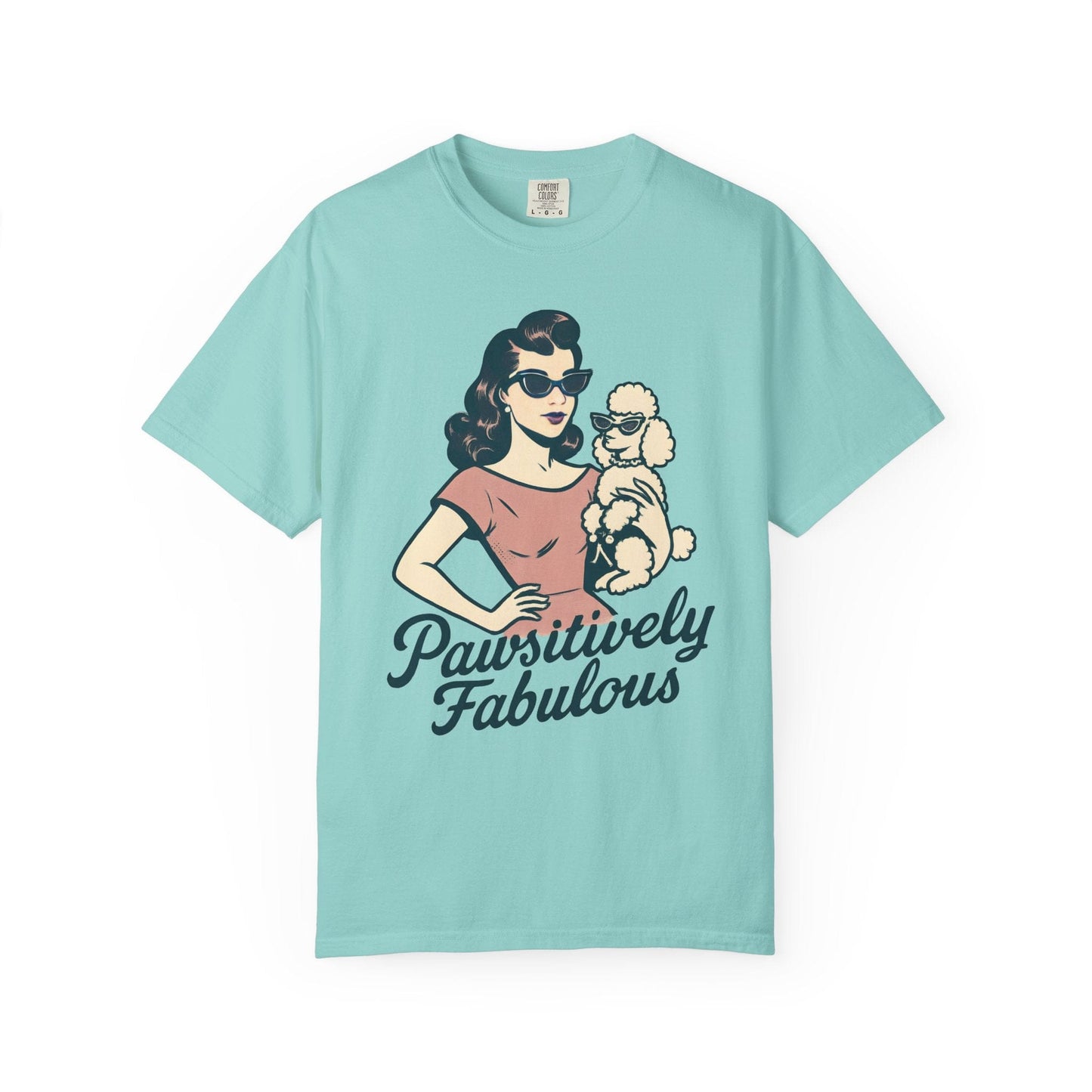 Pawsitively Fabulous Retro Poodle Tee