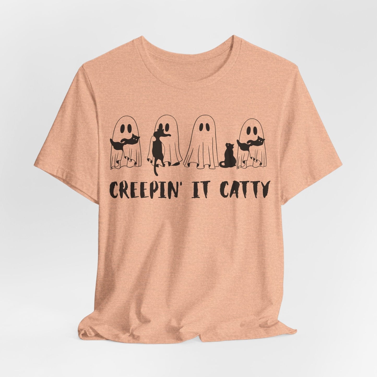 Creepin’ It Catty Shirt – Cute Ghost Cat Halloween Tee
