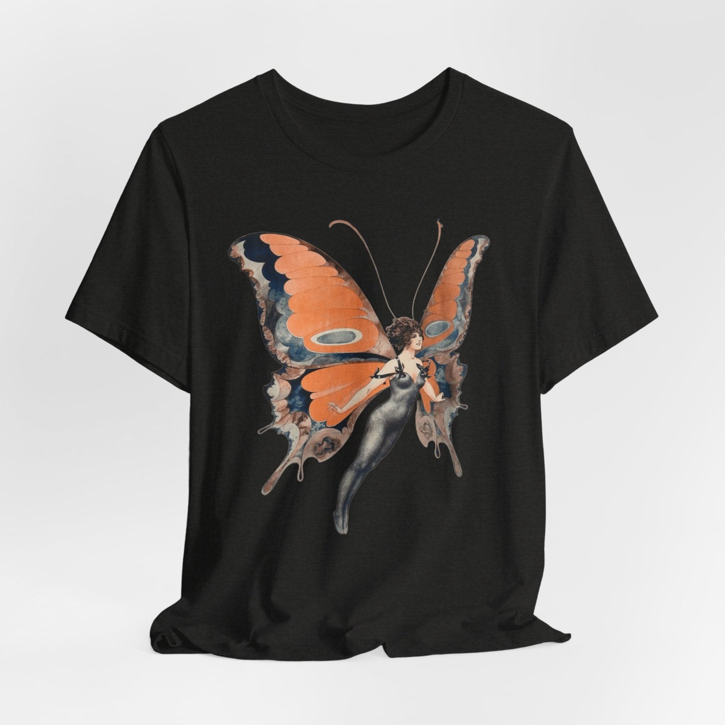 Art Nouveau Butterfly Woman – Vintage Fairy Aesthetic PNG