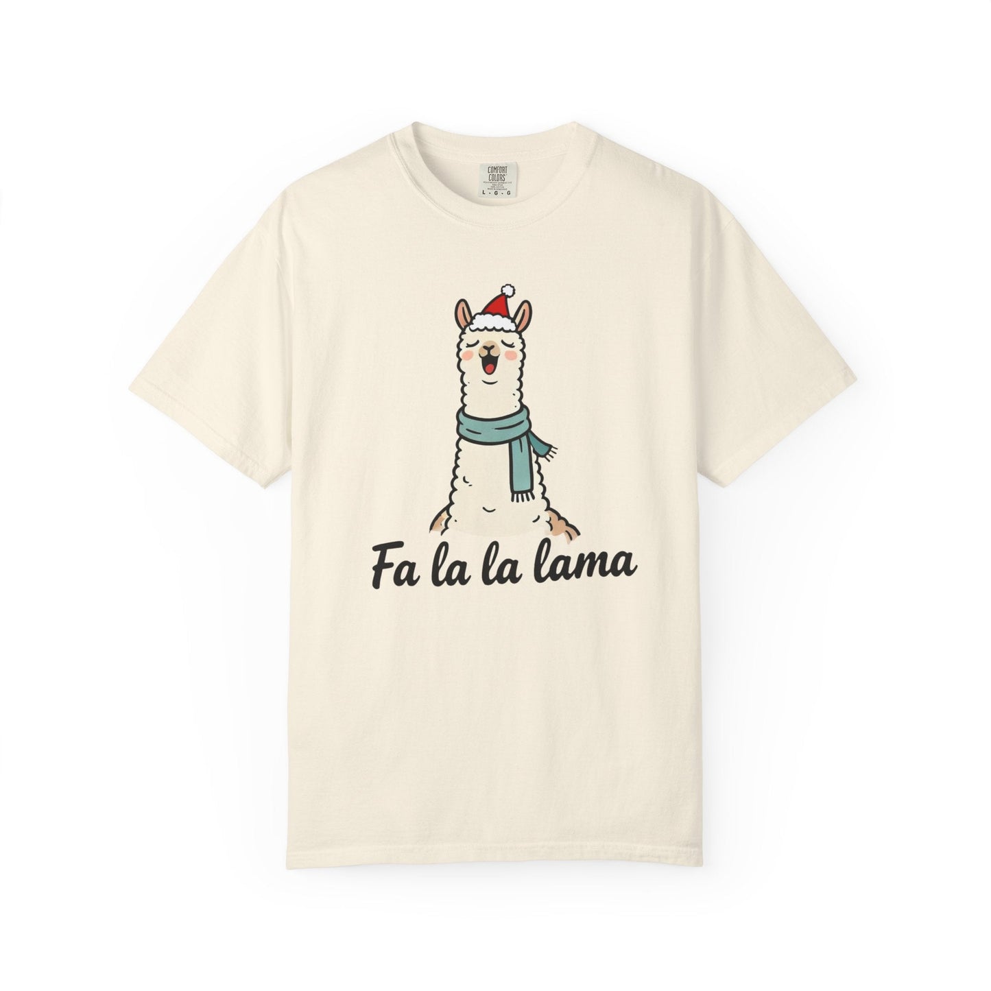 Fa La La Llama – Funny Holiday Comfort Colors Tee