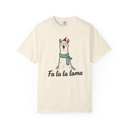 Fa La La Llama – Funny Holiday Comfort Colors Tee