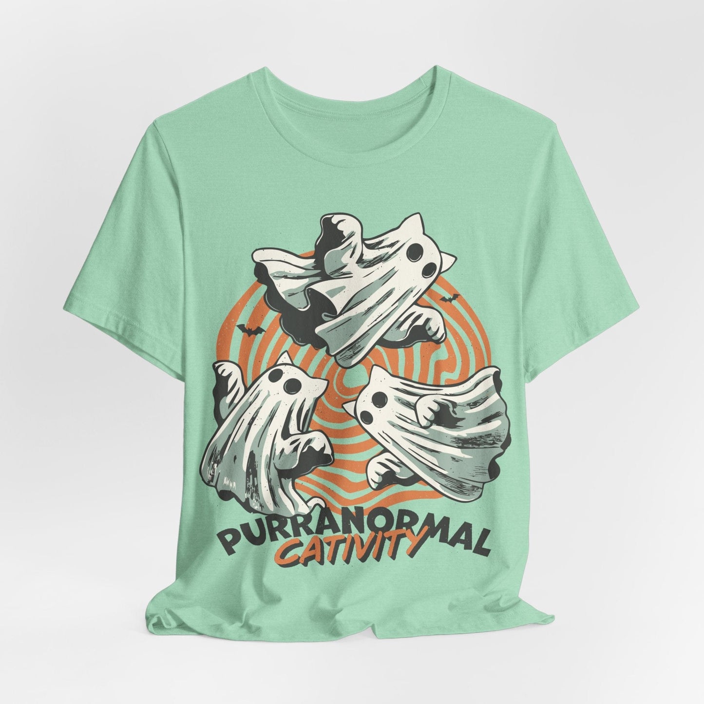 Purranormal Cativity Shirt – Funny Ghost Cat Halloween Tee