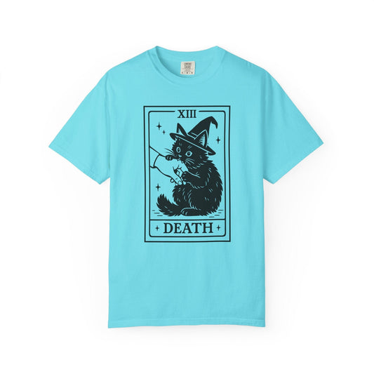 Witch Cat Tarot Shirt – Mystical Halloween Black Cat Tee
