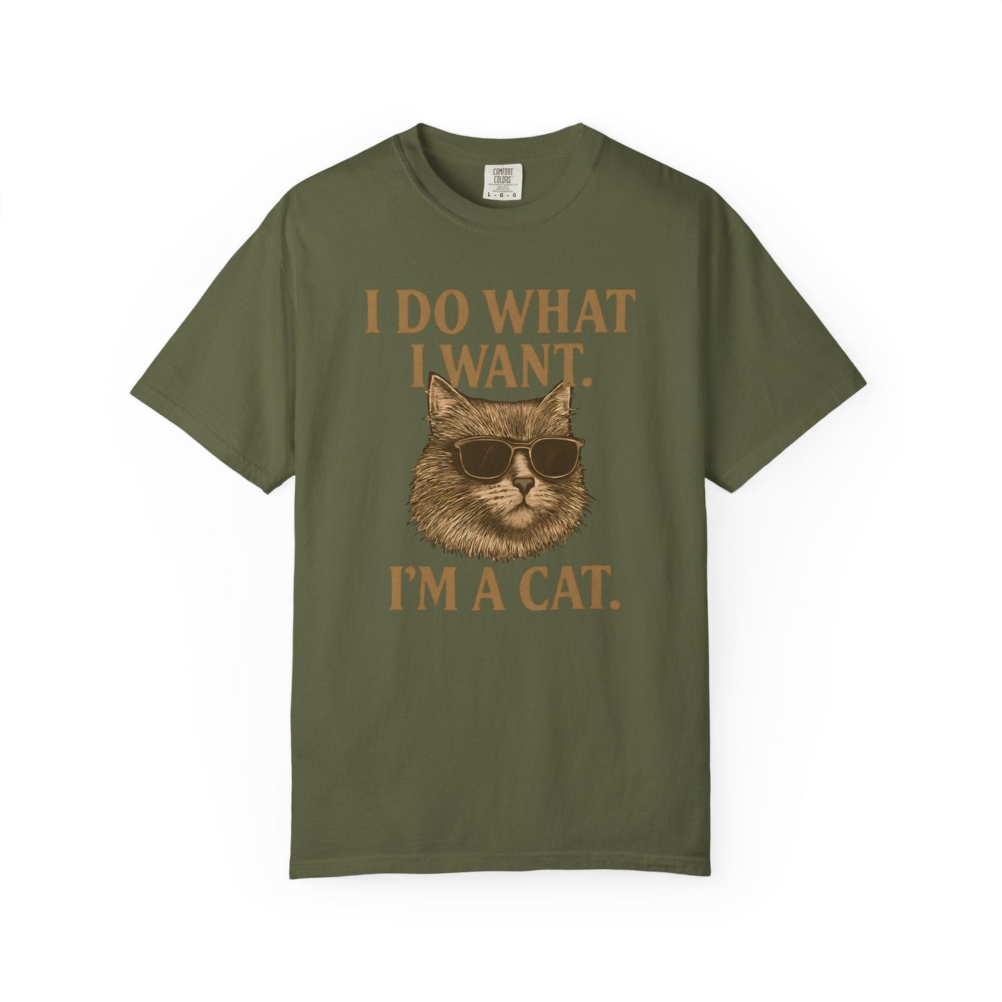 Cool Cat Attitude T-Shirt – “I Do What I Want, I’m a Cat”