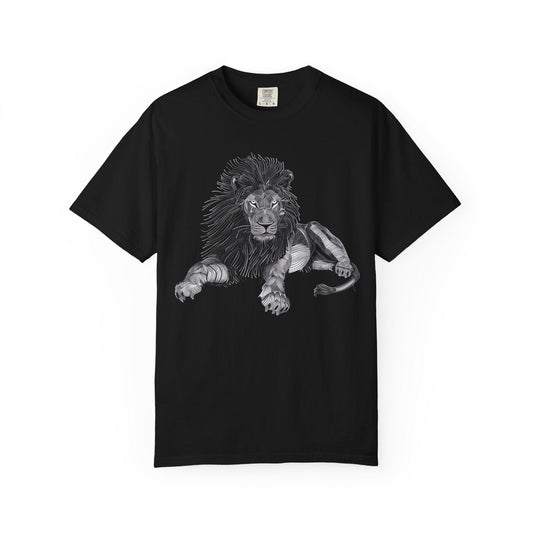 Lion Line Art T-Shirt