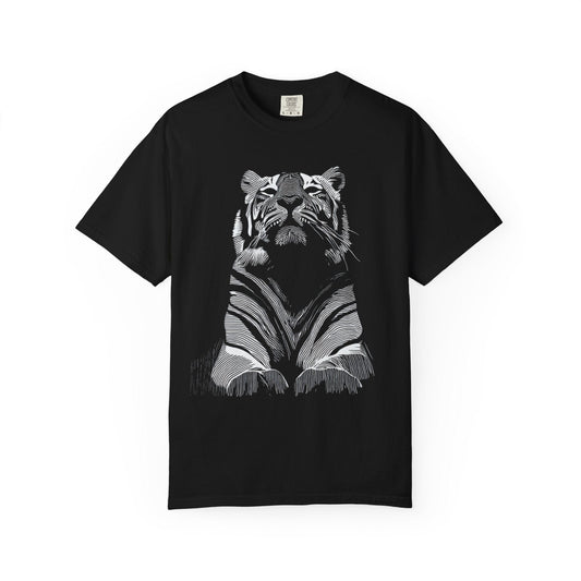 Tiger Line Art T-Shirt