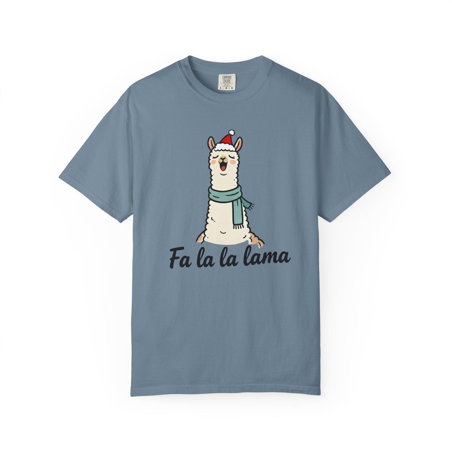 Fa La La Llama – Funny Holiday Comfort Colors Tee